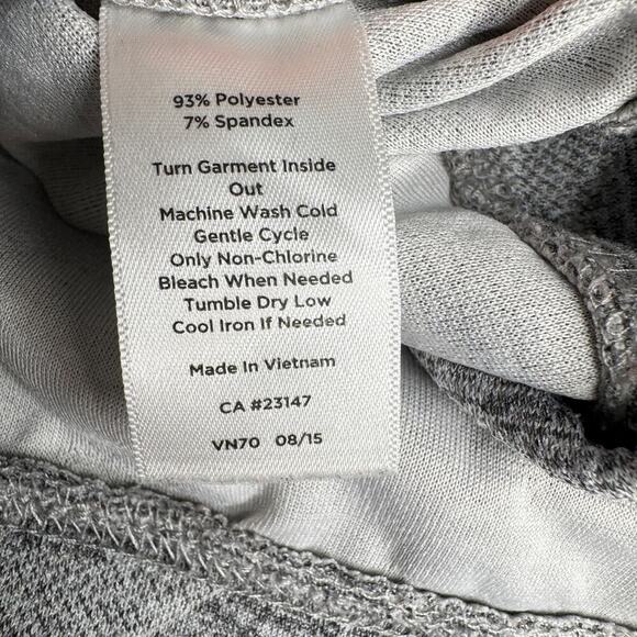 Talbots Women’s Large Gray Cowl Neck Pullover Sweatshirt Top Floral Print Pocket - Picture 9 of 10